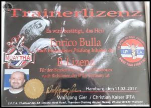 B Lizenz Kampfkunst Zertifikat